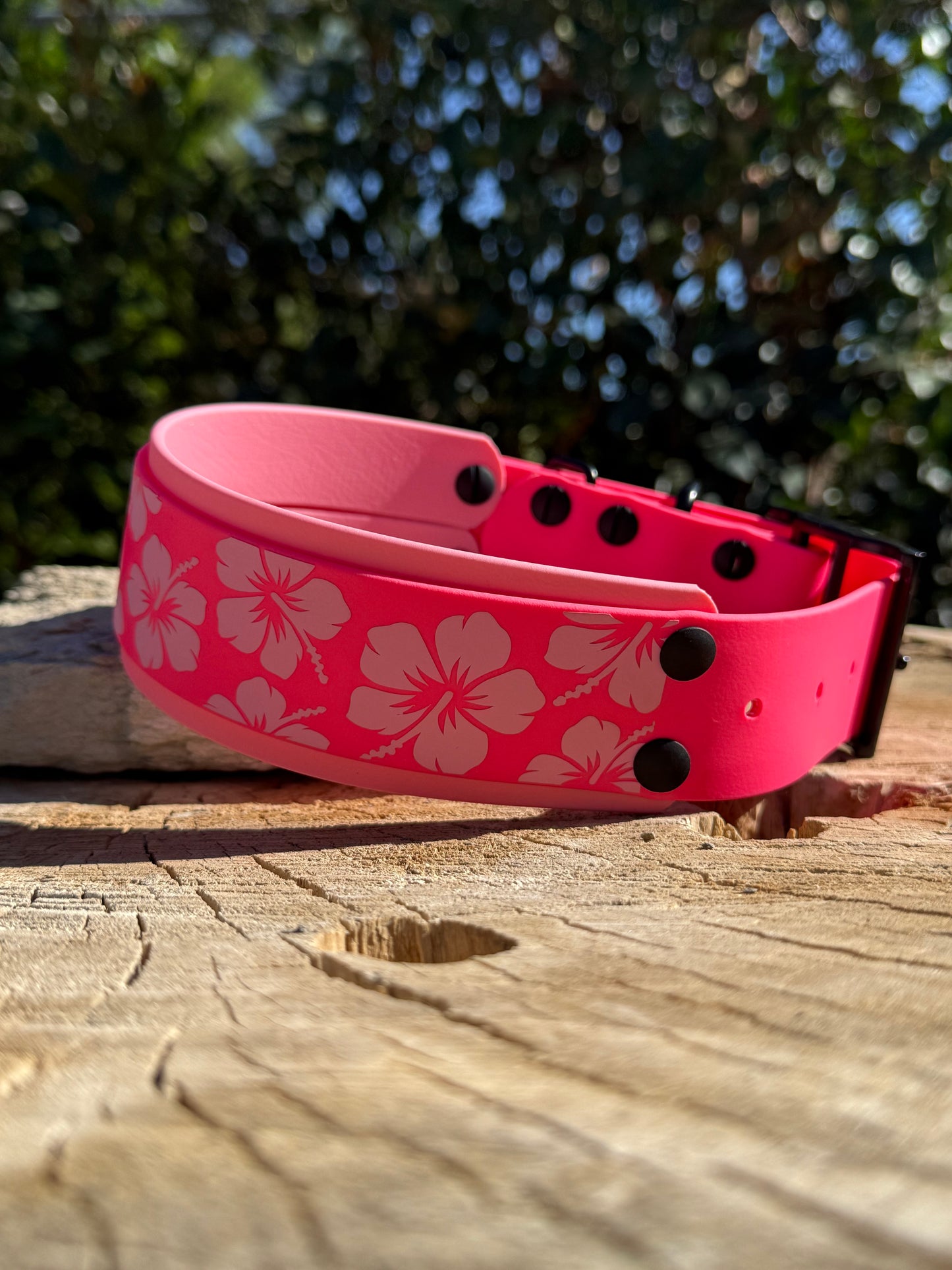 Himalayan Flower Biothane® Dog Collar | 2" Underlay + 1.5" Overlay |