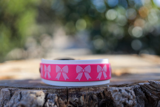 Bow Layered Biothane® Dog Collar | 1.5" Waterproof