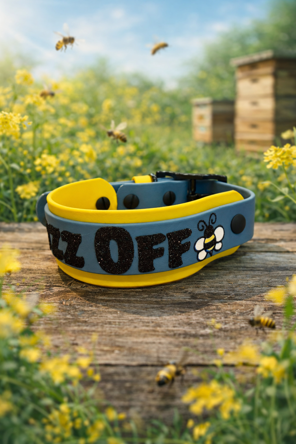 Buzz Off Biothane® Dog Collar | 1.5" Layered Waterproof