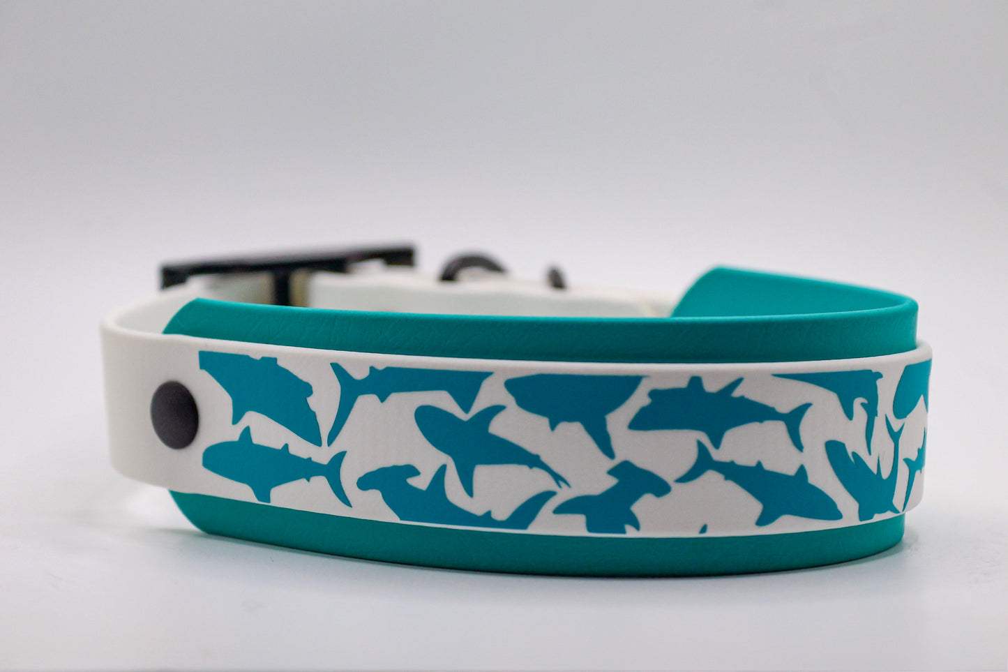 Shark Biothane® Dog Collar | 1" Over 1.5" Waterproof
