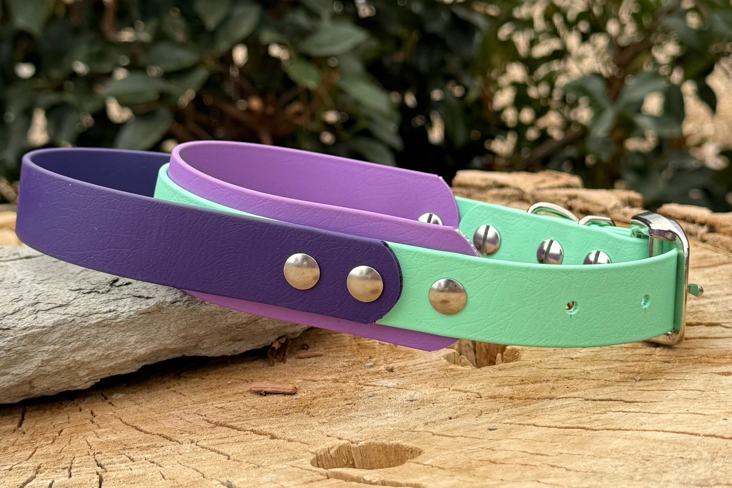 1.5" Layered Biothane® Handle Dog Collar | Custom Name
