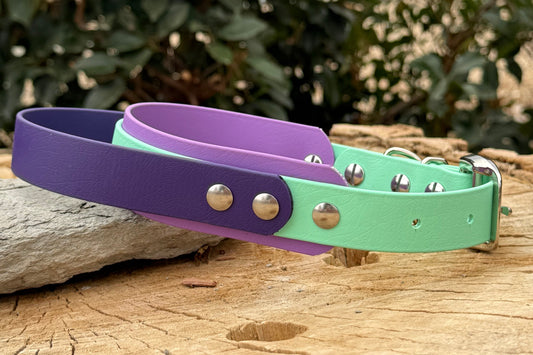 1.5" Layered Biothane® Handle Dog Collar | Custom Name