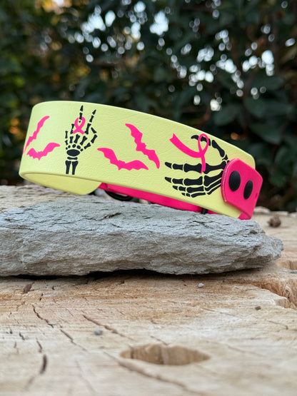 1.5" Spooky "Breast Cancer Awareness Collar"