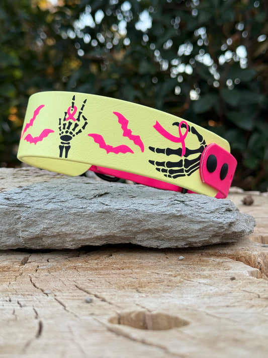 1.5" Spooky "Breast Cancer Awareness Collar"
