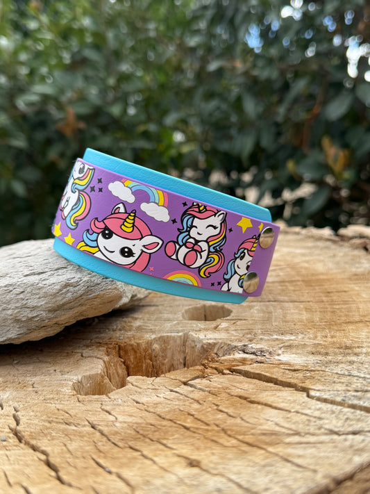 Unicorn Biothane® Dog Collar | 2" Layered Waterproof