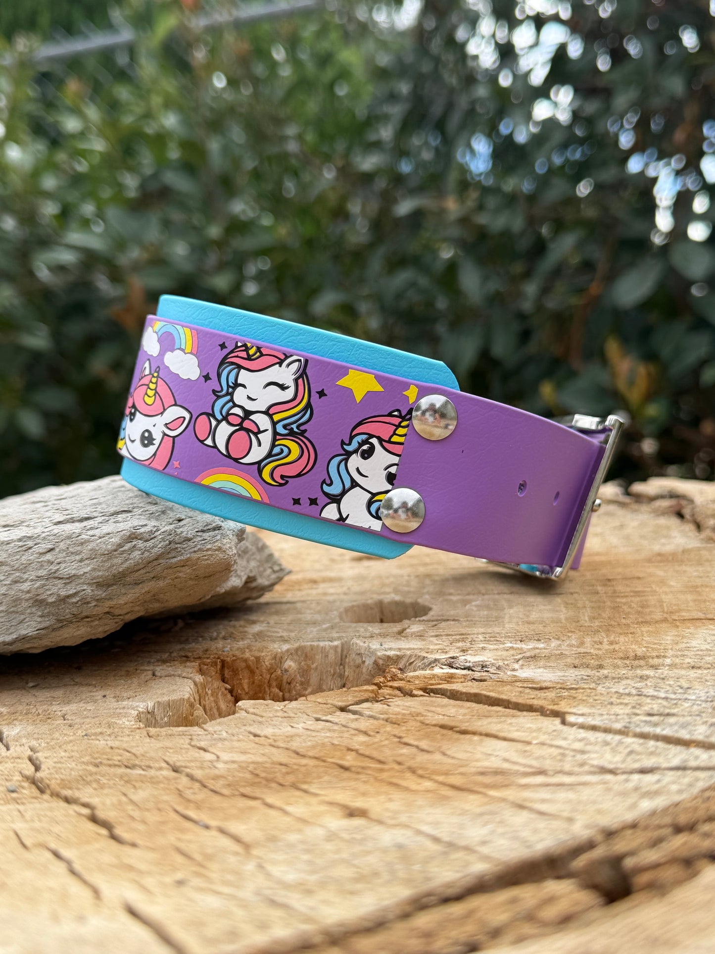 Unicorn Biothane® Dog Collar | 2" Layered Waterproof