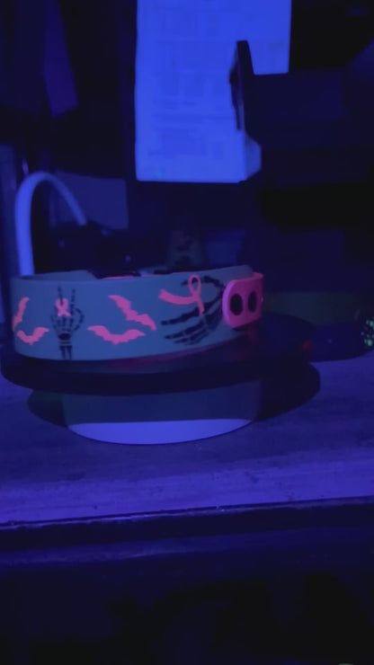 1.5" Spooky "Breast Cancer Awareness Collar"